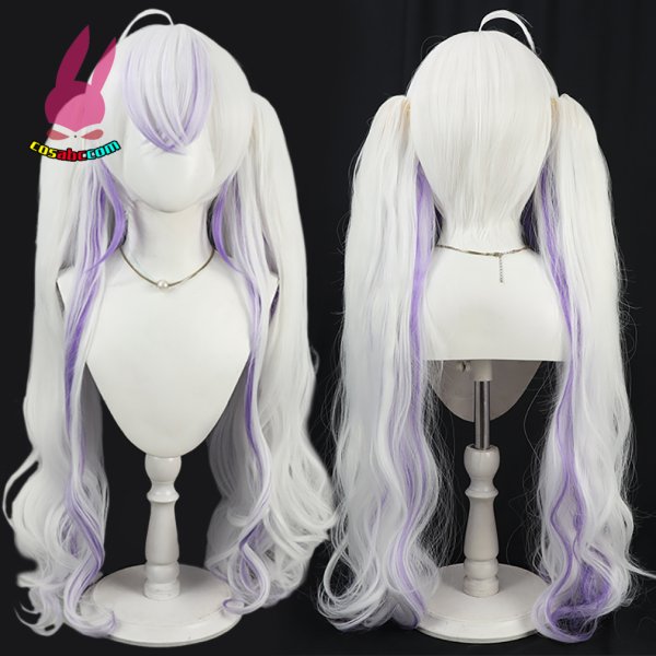 画像5: cosabc YouTuber VTuber Blanche Fleur 東雪蓮 あずませれん 風 コスプレウィッグ かつら コスチューム イベント 変装 仮装 パーティー ハロウィン (5)