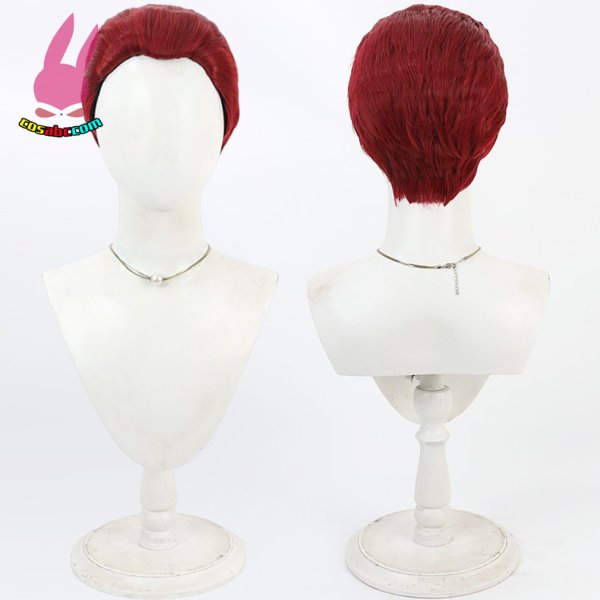 画像5: cosabc 炎炎ノ消防隊 ヴァルカン・ジョゼフ 風 コスプレウィッグ かつら コスチューム イベント 変装 仮装 パーティー ハロウィン (5)