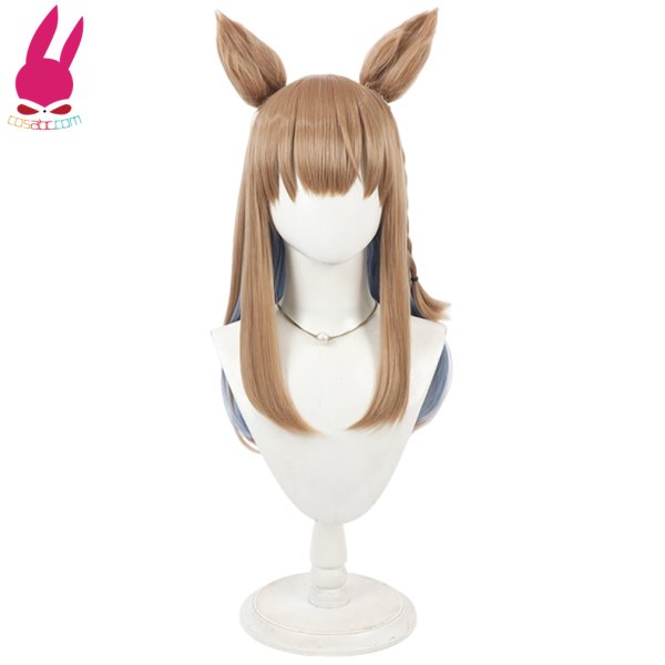 画像2: cosabc ウマ娘プリティーダービー アーモンドアイ 風 コスプレウィッグ かつら 尻尾 コスチューム イベント 変装 仮装 パーティー ハロウィン (2)