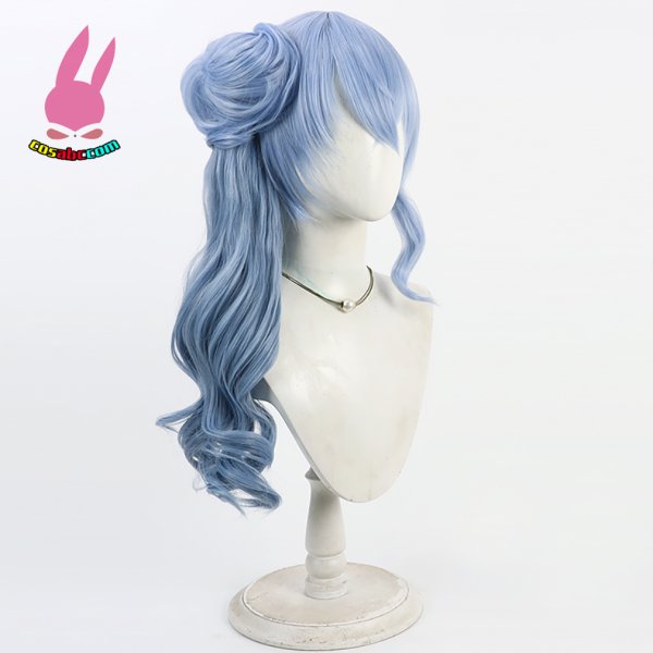 画像2: cosabc YouTuber VTuber  hololive 星街すいせい 風 コスプレウィッグ かつら コスチューム イベント 変装 仮装 パーティー ハロウィン (2)