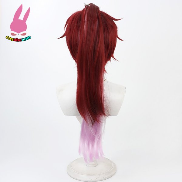 画像4: cosabc YouTuber VTuber にじさんじ ローレン·イロアス 風 コスプレウィッグ かつら コスチューム イベント 変装 仮装 パーティー ハロウィン (4)