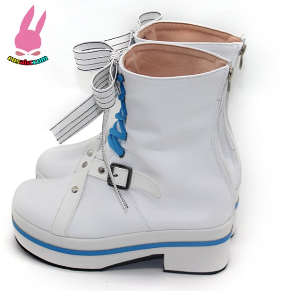 画像4: cosabc hololive 6th fes  がうる・ぐら　Gawr Gura 風 コスプレ靴 コスチューム コスプレシューズ イベント ハロウィン (4)