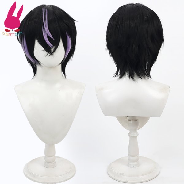 画像1: 18TRIP 衣川季肋 いかわ きりば 風 コスプレウィッグ かつら コスチューム イベント 変装 仮装 パーティー ハロウィン (1)