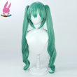画像2: YouTuber VTuber にじさんじ 竜宮フィナーナ 風 コスプレウィッグ かつら コスチューム イベント 変装 仮装 パーティー ハロウィン (2)