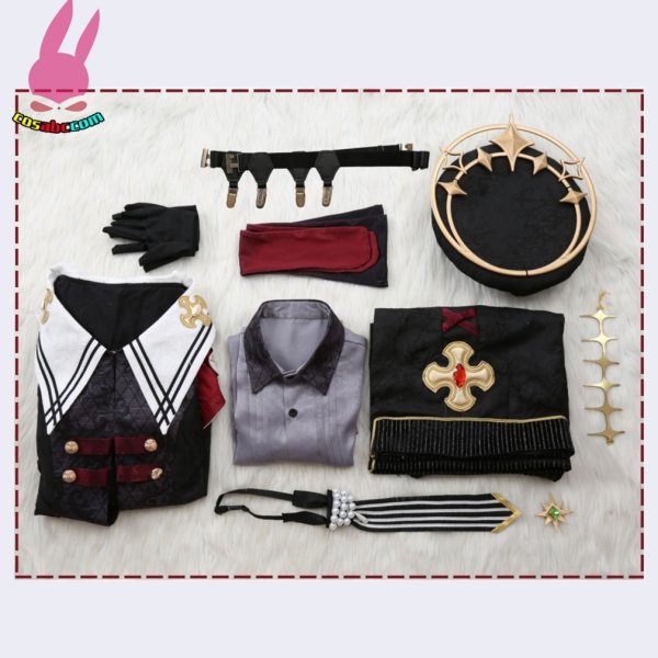 画像9: cosabc あんさんぶるスターズ!　仙石忍 真白友也 朱桜司 花群冬芽 風 コスプレ衣装 イベント 演出服 二次会 コスチューム パーティー ハロウィン (9)