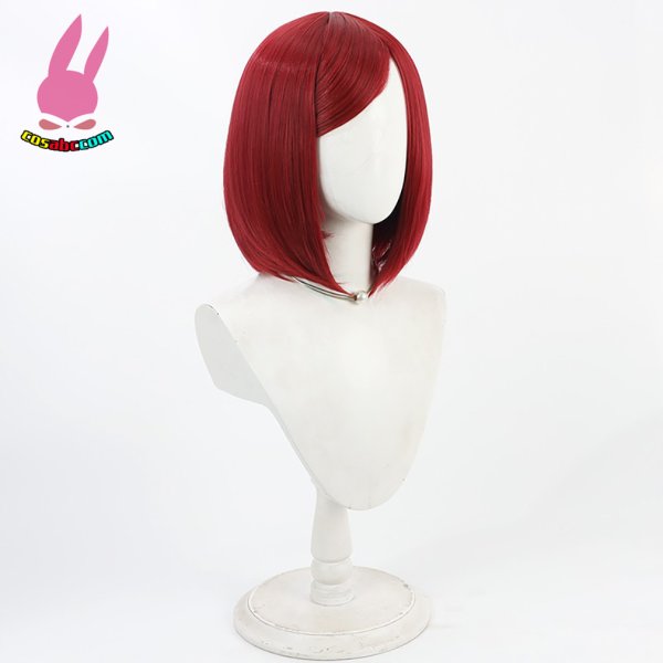 画像2: cosabc 炎炎ノ消防隊 リサ 風 コスプレウィッグ かつら コスチューム イベント 変装 仮装 パーティー ハロウィン (2)