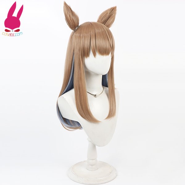 画像3: cosabc ウマ娘プリティーダービー アーモンドアイ 風 コスプレウィッグ かつら 尻尾 コスチューム イベント 変装 仮装 パーティー ハロウィン (3)