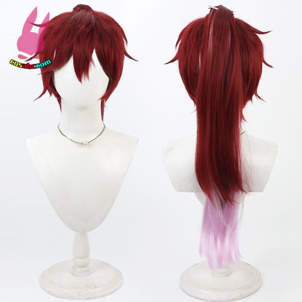 画像5: cosabc YouTuber VTuber にじさんじ ローレン·イロアス 風 コスプレウィッグ かつら コスチューム イベント 変装 仮装 パーティー ハロウィン (5)