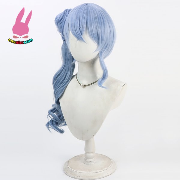 画像4: cosabc YouTuber VTuber  hololive 星街すいせい 風 コスプレウィッグ かつら コスチューム イベント 変装 仮装 パーティー ハロウィン (4)