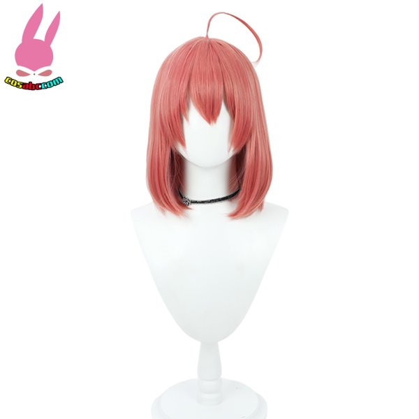 画像2: cosabc YouTube ホロライブ バーチャル さくらみこ 風 コスプレウィッグ かつら コスチューム イベント 変装 仮装 パーティー ハロウィン (2)
