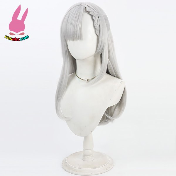 画像2: 転生王女と天才令嬢の魔法革命 ユフィリア・マゼンタ 風 コスプレウィッグ かつら コスチューム イベント 変装 仮装 パーティー ハロウィン (2)