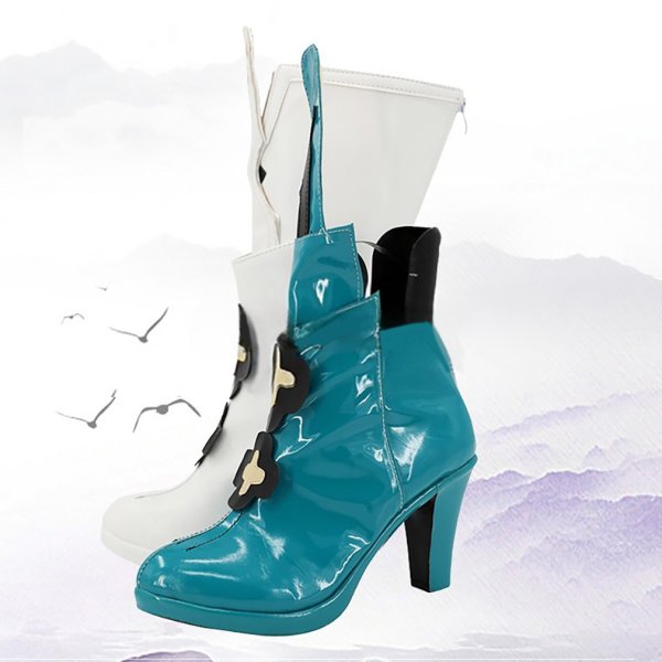 画像2: cosabc　Fate/Grand Order　エレシュキガル 風 コスプレ靴 コスチューム コスプレシューズ イベント ハロウィン (2)