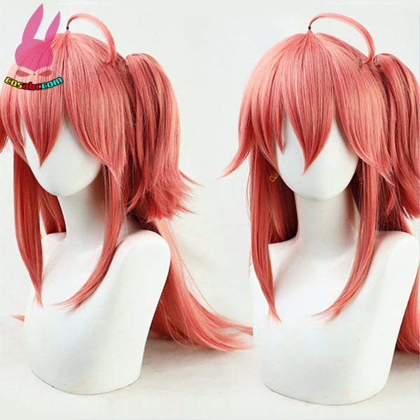 画像14: cosabc YouTube ホロライブ バーチャル さくらみこ 風 コスプレウィッグ かつら コスチューム イベント 変装 仮装 パーティー ハロウィン (14)