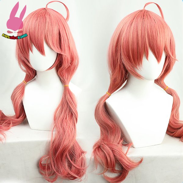 画像12: cosabc YouTube ホロライブ バーチャル さくらみこ 風 コスプレウィッグ かつら コスチューム イベント 変装 仮装 パーティー ハロウィン (12)