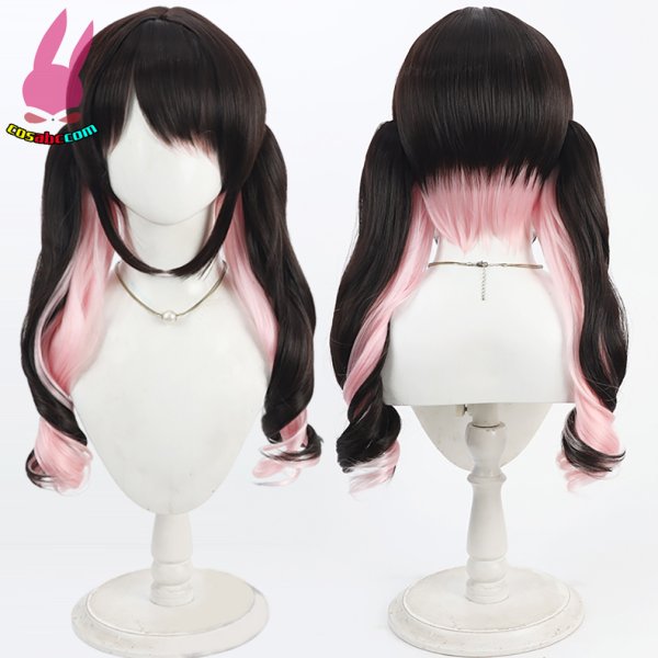 画像5: cosabc YouTuber VTuber　VSPO　花芽なずな 風 コスプレウィッグ かつら コスチューム イベント 変装 仮装 パーティー ハロウィン (5)