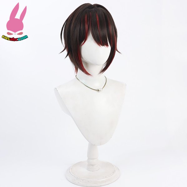 画像3: cosabc YouTuber VTuber にじさんじ ましろ爻 風 コスプレウィッグ かつら コスチューム イベント 変装 仮装 パーティー ハロウィン (3)