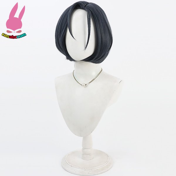 画像3: cosabc YouTuber VTuber hololive 火威青 ひおどしあお 風 コスプレウィッグ かつら コスチューム イベント 変装 仮装 パーティー ハロウィン (3)