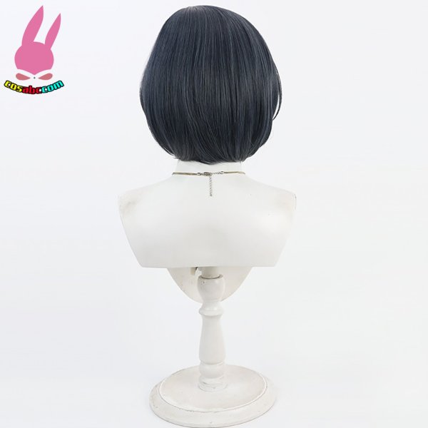 画像4: cosabc YouTuber VTuber hololive 火威青 ひおどしあお 風 コスプレウィッグ かつら コスチューム イベント 変装 仮装 パーティー ハロウィン (4)