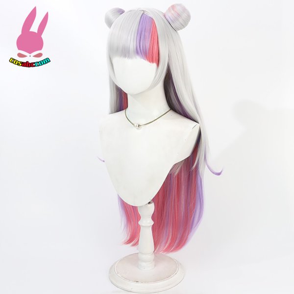 画像3: cosabc YouTuber VTuber hololive 紫咲シオン 風 コスプレウィッグ かつら コスチューム イベント 変装 仮装 パーティー ハロウィン (3)