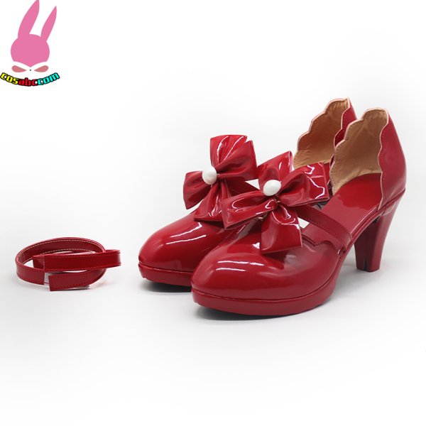 画像4: cosabc 新世紀エヴァンゲリオン 花之語 明日香 風 惣流・アスカ・ラングレ  風 コスプレ靴 コスチューム コスプレシューズ イベント ハロウィン (4)