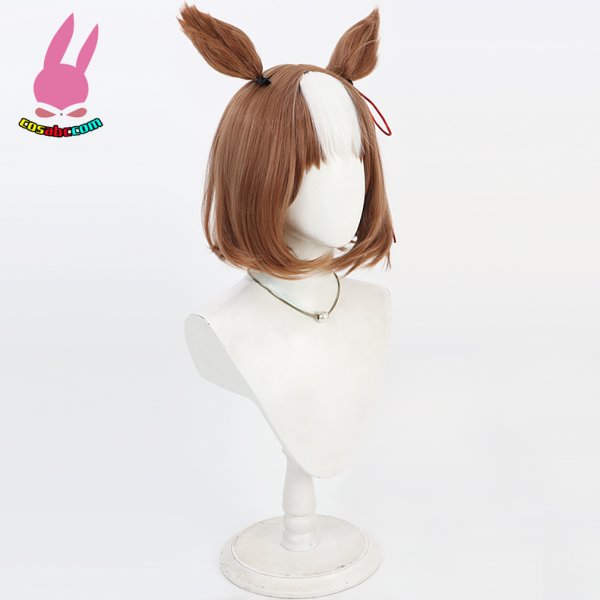 画像2: cosabc ウマ娘 プリティーダービー ベルノライト 風 コスプレウィッグ かつら コスチューム イベント 変装 仮装 パーティー ハロウィン (2)