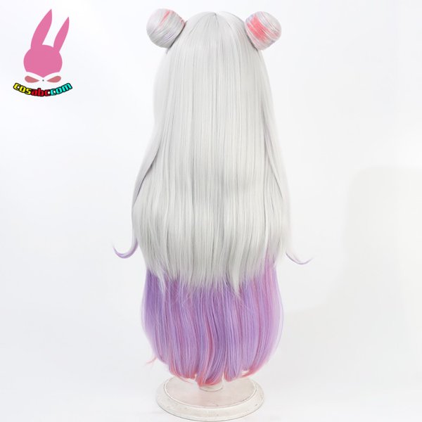 画像4: cosabc YouTuber VTuber hololive 紫咲シオン 風 コスプレウィッグ かつら コスチューム イベント 変装 仮装 パーティー ハロウィン (4)