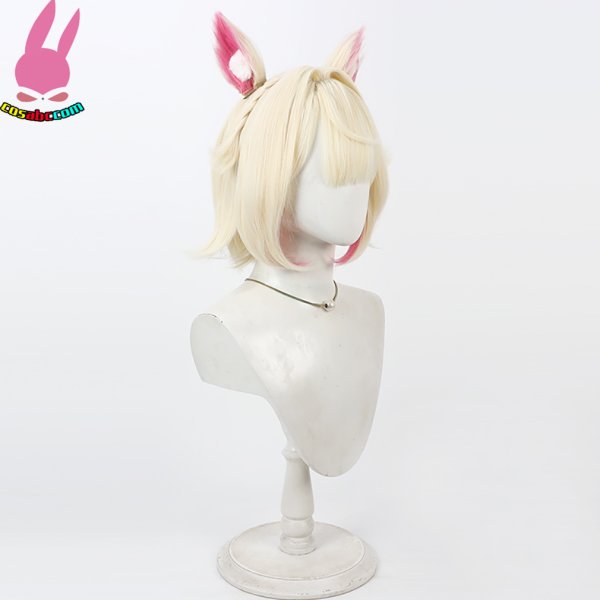 画像3: cosabc　YouTuber ホロライブ モココ・アビスガード 風 コスプレウィッグ かつら コスチューム イベント 変装 仮装 パーティー ハロウィン (3)