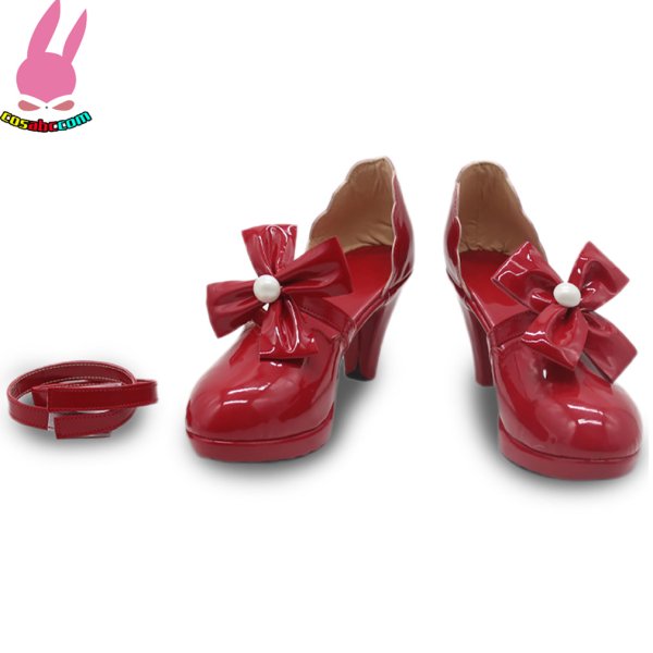 画像3: cosabc 新世紀エヴァンゲリオン 花之語 明日香 風 惣流・アスカ・ラングレ  風 コスプレ靴 コスチューム コスプレシューズ イベント ハロウィン (3)