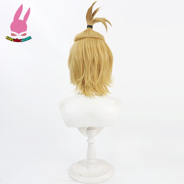 画像4: cosabc 炎炎ノ消防隊 アーサー・ボイル 風 コスプレウィッグ かつら コスチューム イベント 変装 仮装 パーティー ハロウィン (4)