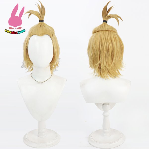 画像5: cosabc 炎炎ノ消防隊 アーサー・ボイル 風 コスプレウィッグ かつら コスチューム イベント 変装 仮装 パーティー ハロウィン (5)