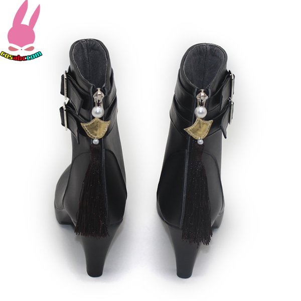 画像5: cosabc バーチャル YouTuber 緑仙 りゅーしぇん  風 コスプレ靴 コスチューム コスプレシューズ イベント ハロウィン (5)