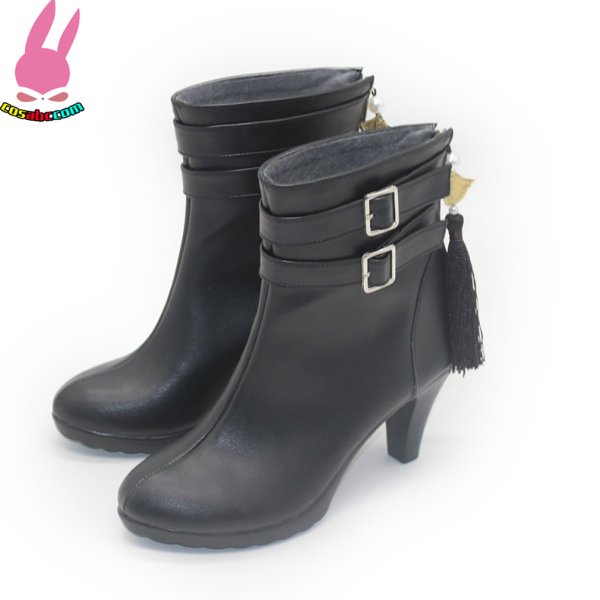 画像4: cosabc バーチャル YouTuber 緑仙 りゅーしぇん  風 コスプレ靴 コスチューム コスプレシューズ イベント ハロウィン (4)