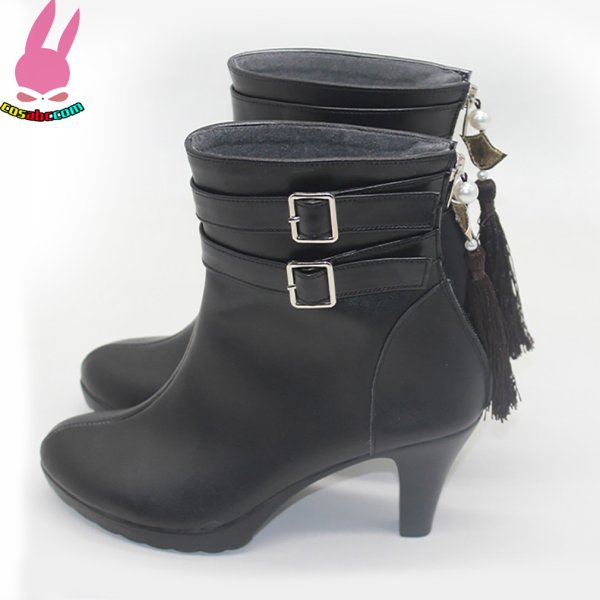 画像3: cosabc バーチャル YouTuber 緑仙 りゅーしぇん  風 コスプレ靴 コスチューム コスプレシューズ イベント ハロウィン (3)