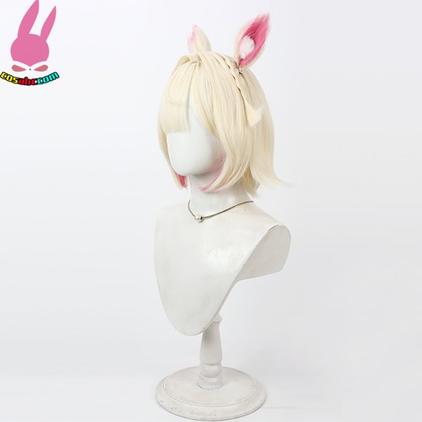 画像4: cosabc　YouTuber ホロライブ モココ・アビスガード 風 コスプレウィッグ かつら コスチューム イベント 変装 仮装 パーティー ハロウィン (4)