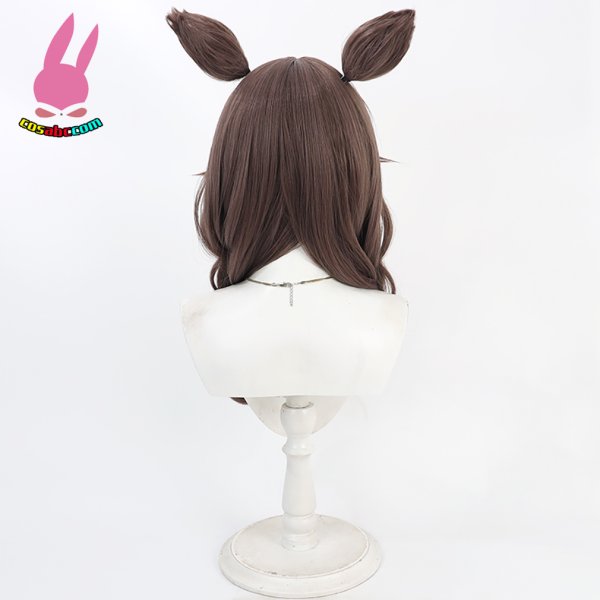 画像4: cosabc ウマ娘 プリティーダービー  カレンブーケドール 風 コスプレウィッグ かつら コスチューム イベント 変装 仮装 パーティー ハロウィン (4)