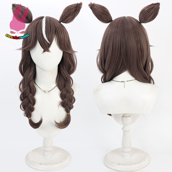 画像5: cosabc ウマ娘 プリティーダービー  カレンブーケドール 風 コスプレウィッグ かつら コスチューム イベント 変装 仮装 パーティー ハロウィン (5)