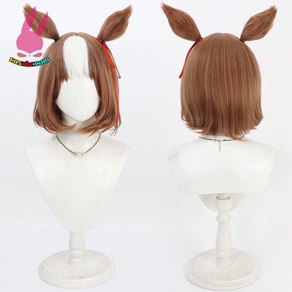 画像5: cosabc ウマ娘 プリティーダービー ベルノライト 風 コスプレウィッグ かつら コスチューム イベント 変装 仮装 パーティー ハロウィン (5)