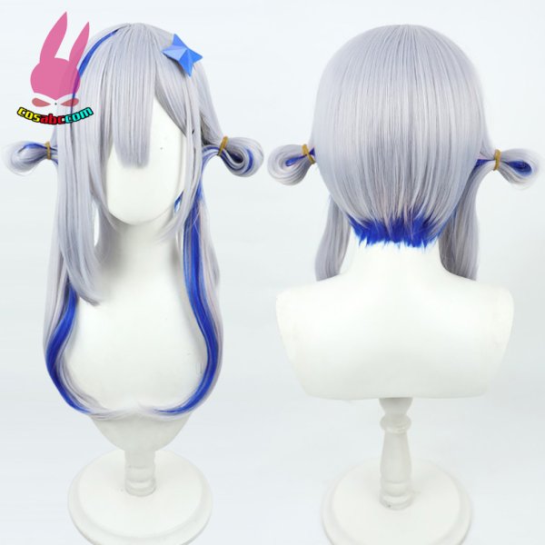 画像5: cosabc YouTuber VTuber hololive 天音かなた 風 コスプレウィッグ かつら コスチューム イベント 変装 仮装 パーティー ハロウィン (5)
