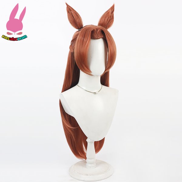 画像3: cosabc ウマ娘 プリティーダービー カワカミプリンセス 風 コスプレウィッグ かつら 尻尾 コスチューム イベント 変装 仮装 パーティー ハロウィン (3)