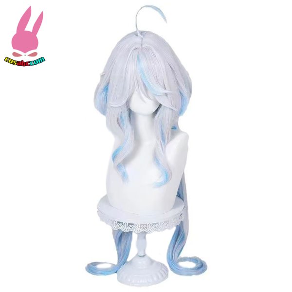 画像2: cosabc 原神 水神フリーナ 風 コスプレウィッグ かつら コスチューム イベント 変装 仮装 パーティー ハロウィン (2)