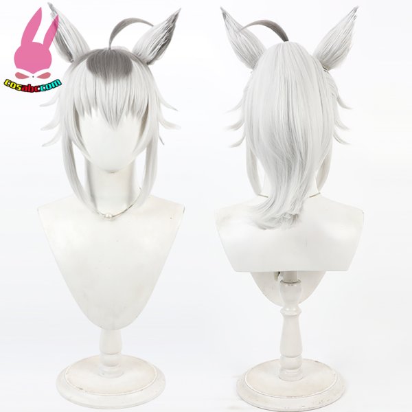 画像6: cosabc ウマ娘 プリティーダービー オグリキャップ 風 コスプレウィッグ かつら 尻尾 コスチューム イベント 変装 仮装 パーティー ハロウィン (6)