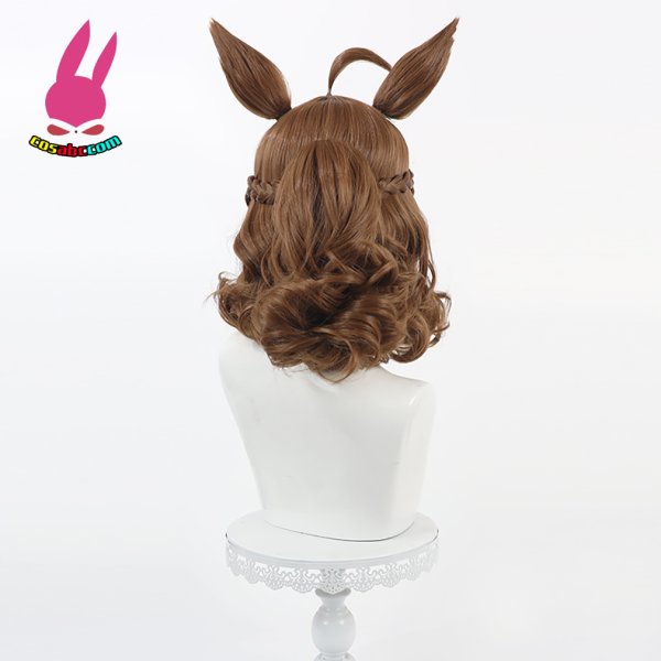 画像4: cosabc ウマ娘 プリティーダービー ジャングルポケット 風 コスプレウィッグ かつら コスチューム イベント 変装 仮装 パーティー ハロウィン (4)