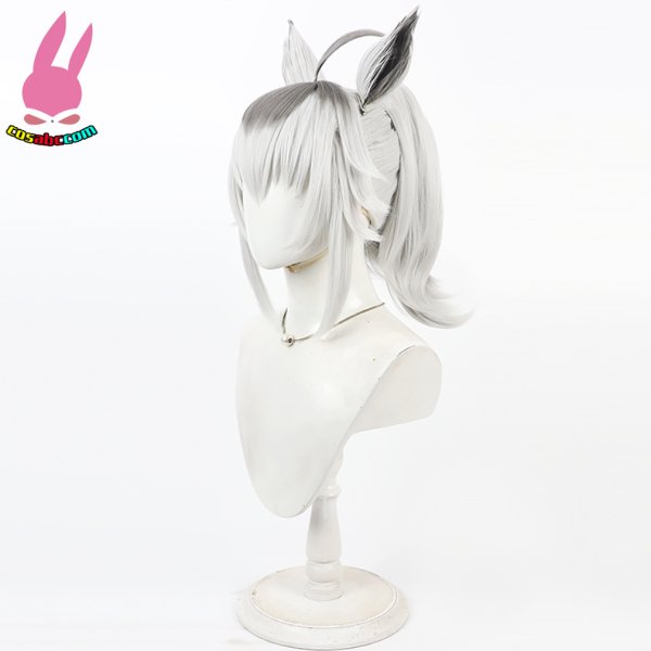 画像4: cosabc ウマ娘 プリティーダービー オグリキャップ 風 コスプレウィッグ かつら 尻尾 コスチューム イベント 変装 仮装 パーティー ハロウィン (4)