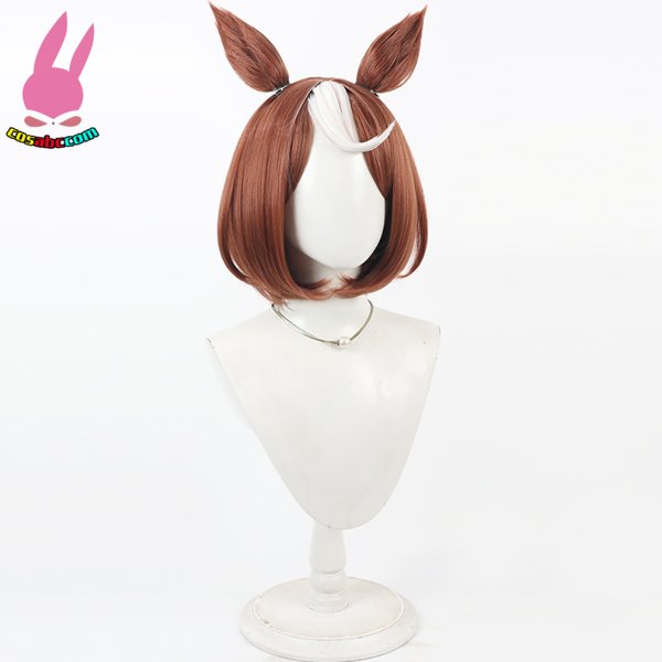 画像3: cosabc ウマ娘 プリティーダービー ツルマルツヨシ 風 コスプレウィッグ かつら 尻尾 コスチューム イベント 変装 仮装 パーティー ハロウィン (3)