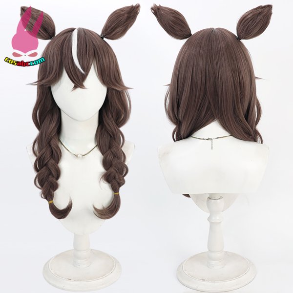 画像2: cosabc ウマ娘プリティーダービー カレンブーケドール 風 コスプレウィッグ かつら コスチューム イベント 変装 仮装 パーティー ハロウィン (2)