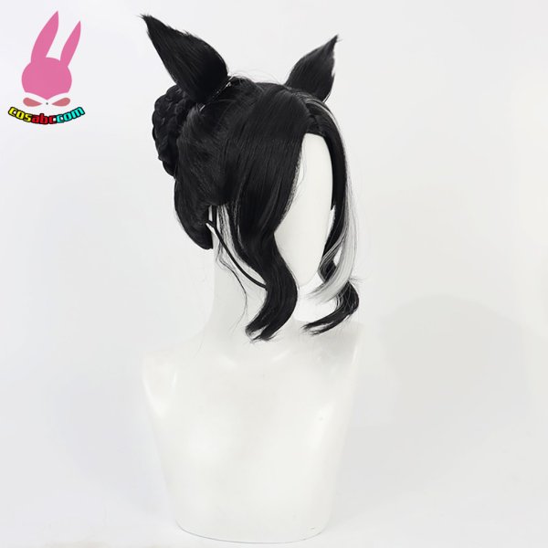 画像3: cosabc ウマ娘プリティーダービー メジロラモーヌ 風 コスプレウィッグ かつら コスチューム イベント 変装 仮装 パーティー ハロウィン (3)