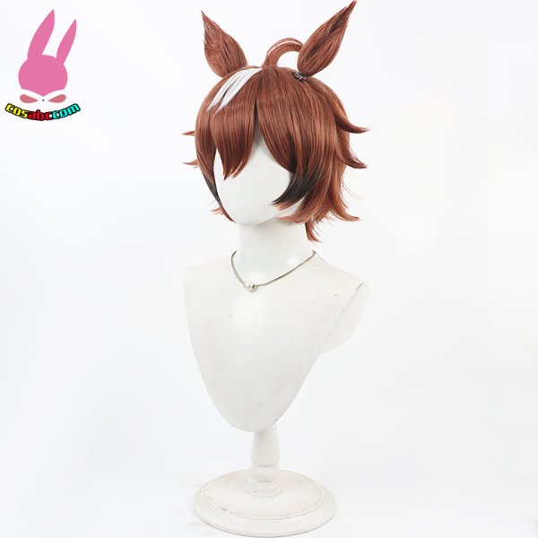 画像4: cosabc ウマ娘 プリティーダービー シンコウウインディ Shinko Windy  風 コスプレウィッグ かつら 尻尾 コスチューム イベント 変装 仮装 パーティー ハロウィン (4)