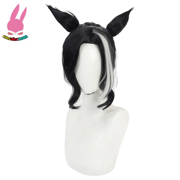 画像2: cosabc ウマ娘プリティーダービー メジロラモーヌ 風 コスプレウィッグ かつら コスチューム イベント 変装 仮装 パーティー ハロウィン (2)