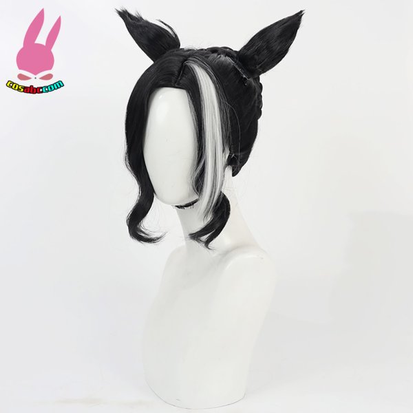 画像4: cosabc ウマ娘プリティーダービー メジロラモーヌ 風 コスプレウィッグ かつら コスチューム イベント 変装 仮装 パーティー ハロウィン (4)