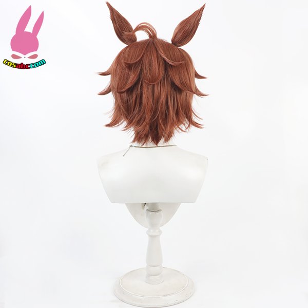 画像5: cosabc ウマ娘 プリティーダービー シンコウウインディ Shinko Windy  風 コスプレウィッグ かつら 尻尾 コスチューム イベント 変装 仮装 パーティー ハロウィン (5)